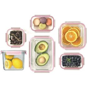 Resim Dikdörtgen 980 Ml. Saklama Kabı Çok Renkli 