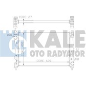 Resim Opel Combo D 2012-2016 Motor Su Radyatörü Kale 1300287 