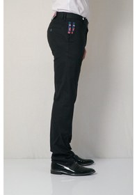 Resim Erkek Siyah Çift Yan Ceblı Pantolon Siyah 