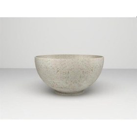 Resim Nuano Consept Krater Serisi Yuvarlak Saksı Bej 80x40 