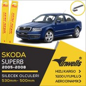 Resim Skoda Superb Muz Silecek Takımı (2005-2008) İnwells 