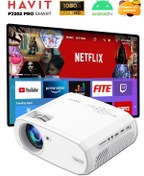 Resim Pj202 Pro Projeksiyon Smart Sürüm 4k Desteği Netflix Youtube, Exxen) - Türkçe Menü PJ202 Pro Havit