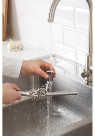 Resim Hazneli Paslanmaz Metal Sarımsak Ve Zencefil Ezici Doğrayıcı Çelik 