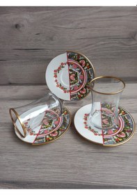 Resim River World 12 Parça 6 Kişilik Çay Seti Takımı Rs Serisi Çok Renkli 