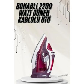 Resim Modern Tasarım 2200W Dayanıklı Buharlı Seramik Kaplama Ütü 