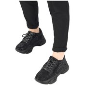 Resim Modabuymus Siyah Taşlı Sneaker Kadın Spor Ayakkabı - Dofi 