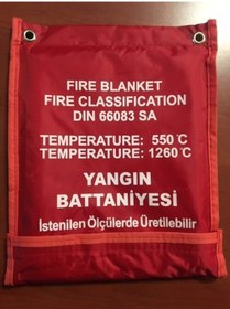 Resim Lorex Çantalı Yangın Söndürme Battaniyesi 100 x 100 