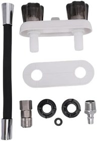 Resim EMUKOEP RV Dış Mekan Duş Bataryası, Yönlendiricili Hızlı Bağlantılı Dış Vana, Uygun Su Akış Kontrolü Için RV Dış Duş Bataryası 