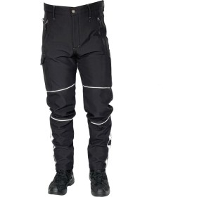 Resim DRC Outdoor Softshell Motorcu Pantolonu Siyah – Kışlık Su Rüzgar Geçirmez Reflektörlü (Yeni Yasaya Uygun) 