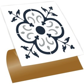 Resim Kendinden Yapışkanlı Solo Fas Desenli Pvc Karo 30X30 cm (56 Adet / 5 M²) 