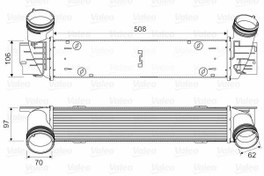 Resim VALEO 818594 | Turbo Radyatörü (Intercooler) 05-1-Seri (E81-E87) 3-Seri (E90-E91) X1 (E84) 