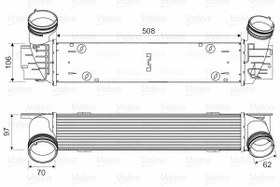 Resim VALEO 818594 | Turbo Radyatörü (Intercooler) 05-1-Seri (E81-E87) 3-Seri (E90-E91) X1 (E84) 