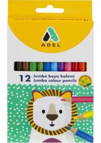 Resim Adel 12 Li Jumbo Tam Boy Kuru Boya 