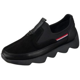 Resim 45-46-47-48-49-50 Numara St1963 Siyah Dana Derisi Siyah Streç Giyimi Kolay Rahat Geniş Kalıp Yeni Sezon Erkek Ayakkabısı Siyah 