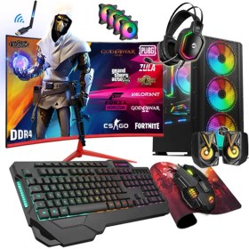 Resim Zeiron BSX14 Ryzen 5 3600 16GB 512GB SSD GTX1050TI 23.8" Oyuncu Masaüstü Bilgisayar 