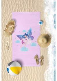 Resim Sevimli Peri Dijital Baskılı 70x140 Cm Çocuk Plaj Havlusu 