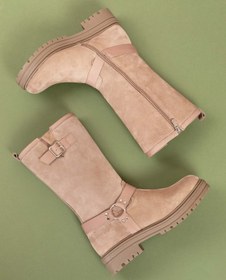 Resim Gondol Hakiki Deri Günlük Kaymaz Taban Yarım Çizme Anl.2795 