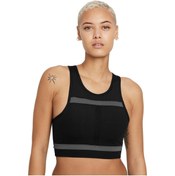 Resim Nike W Nk Df Swsh Ll Rundvsn Bra Kadın Siyah Antrenman Sporcu Sütyeni Dd1101-010 