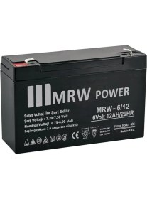 Resim MRW Akü 6V 12A (15X9.5X5CM) Mrw 