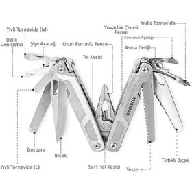 Resim Workpro Wp382008 16 In 1 Çok Fonksiyonlu Profesyonel Pense Seti + Taşıma Kılıfı Fr Wp382008 