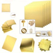 Resim Premium Pirinç Levha - 1 adet, Çeşitli Kalınlıklar (0.3-2mm), DIY Projeleri & CNC Kesim için İdeal 