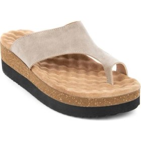 Resim Muya Hora 34226-045 Anatomik Taban Parmak Arası Kadın Terlik Krem 36-40 