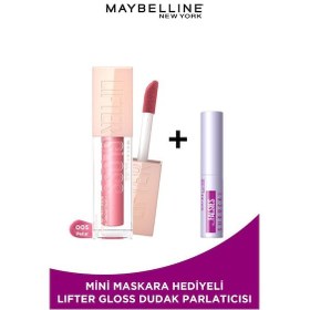 Resim Maybelline New York Lifter Gloss Nemlendirici Dudak Parlatıcısı 005 Petal + Mini Falsies Surreal Maskara 4.7 ML 