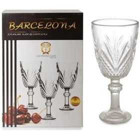 Resim Barcelone 6 Lı Ayaklı Bardak Royaleks-9098 