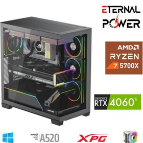 Resim ETERNAL POWER RYZEN 7 5700X 32G DDR4 1TB M.2 RTX4060Ti A520 T650W 