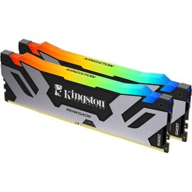 Resim Kingston 32gb Renegade Rgb Black 7200mt/s Ddr5 Kf572c38rsak2-32tr 