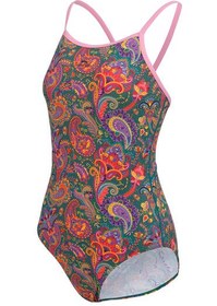 Resim Slazenger Thinstrap Kadın Yüzücü Yeşil / Pembe Mayo 