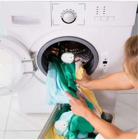 Resim 2'li Kirpi Model Tüy Toplayıcı Kırışık Önleyici Çamaşır Kurutma Topu Kirpi Cn Diğer 