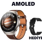 Resim ZELMOBİLE Hk8 Hero Amoled Android HarmonyOS İOS Uyumlu Erkek Akıllı Saati 
