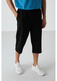 Resim Tommy Life Siyah Pamuklu Yumuşak Dokulu Standart Fit Nakışlı Erkek Kapri - 83102 Siyah 