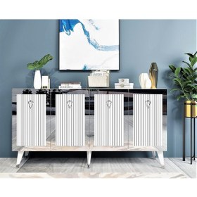 Resim LAZER DESENLİ BARE KONSOL BEYAZ-GÜMÜŞ 