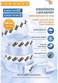 Resim 5 Metre Uzunluğunda Şeffaf Silikon Kapı Ve Pencere İzolasyon Bandı 0.05 M 