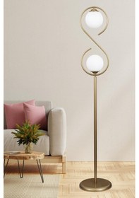 Resim Sonsuz 2 Li Eskitme Lambader Beyaz Camlı Modern , Oturma Odası ,yatak Odası , Salon Lambader Çok Renkli 