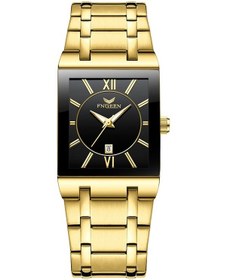 Resim Fngeen 3627 Su Geçirmez Takvim Erkekler Kare İzle Tam Altın Siyah Yüzey Çok Renkli 