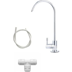 Resim Su Arıtma Cihazı Musluk Yedek Kiti Lüks Musluk-1mhortum-t Dirsek 