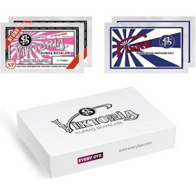 Resim Viktoria Toz Kumaş Boyası Arkadaş Paket Pembe 