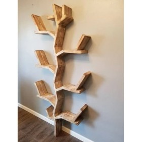 Resim Hikioe Ert Model Ağaç Şekilli Kitaplık 
