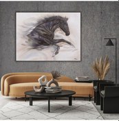 Resim Yağlı Boya Tablo %100 El Yapımı 75cmx94cm At Soyut 