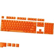 Resim Dıy Şeffaf Keycaps Kiraz Mx / Clone Için Kaymaz Oem Profil Turuncu Saydam Anahtarları 