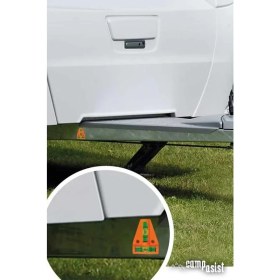 Resim Campasist Manyetik Su Terazisi Karavanlar İçin Pratik Kullanım 1.5 cm Yükseklik Turuncu Plastik 