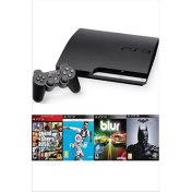 Resim Playstation 3 Slim 500 GB + 2 Kablosuz Kol + 50 Dijital Oyun (Garantili Teşhir Ürünü) 