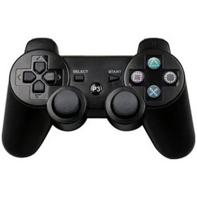 Resim Sıyah-kablosuz Denetleyici Sony Ps3 Denetleyicisi Için Ps3 Bluetooth Kablosuz Joystick Ps3 Konsolu Gamepad Pc Gamepad 