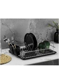 Resim Konak Züccaciye Tek Katlı Krom Kutulu Bulaşık Sepeti 