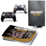 Resim cosy home gift Call Of Duty Wwıı Playstation 5 Standart Dijital Versiyon Sticker Kaplama Seti 