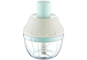 Resim 5DM Ekru Renkli Bas Kes El Rondosu Sebze Doğrayıcısı 2 Bıçaklı Sağlıklı ve Pratik Kullanım 