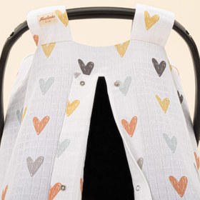 Resim Puset Örtüsü - Tek Taraflı - Kalpler 